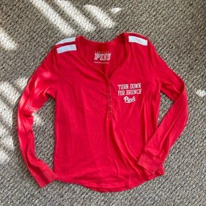 Pink Victoria’s Secret Brunch Top